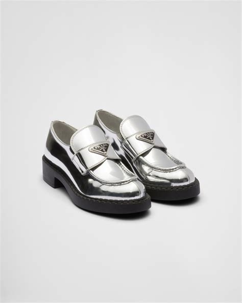 prada loafers shiny